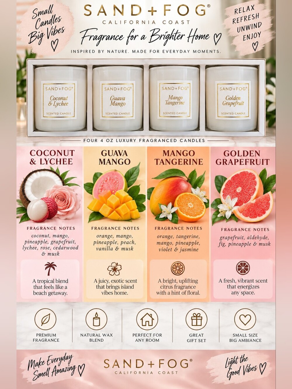 Sand & Fog Candle 4oz - Buyer's Choice